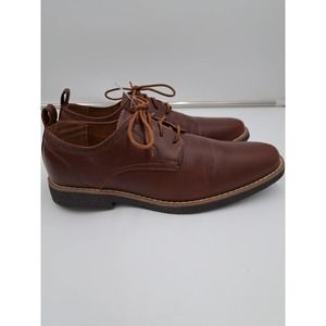 Boys Dear Stags Zander Memory Foam insole Brown Vegan leather  7M